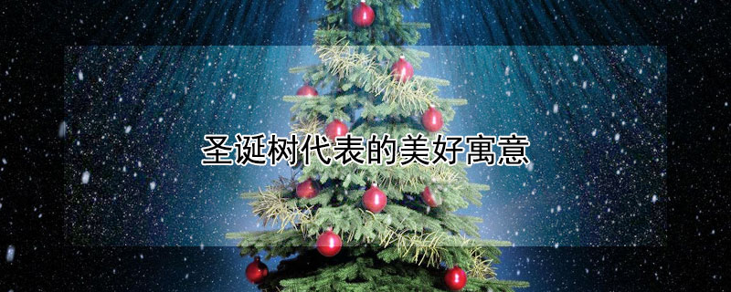 圣誕樹代表的美好寓意